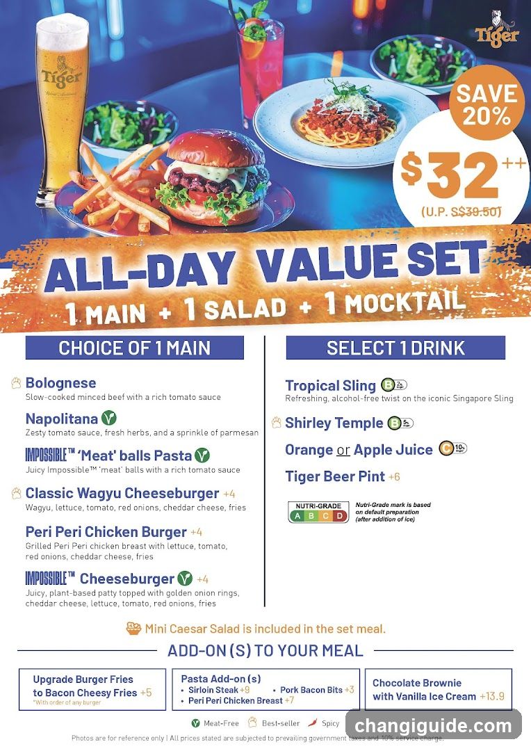 Tiger Beer All-Day Value Set Menu