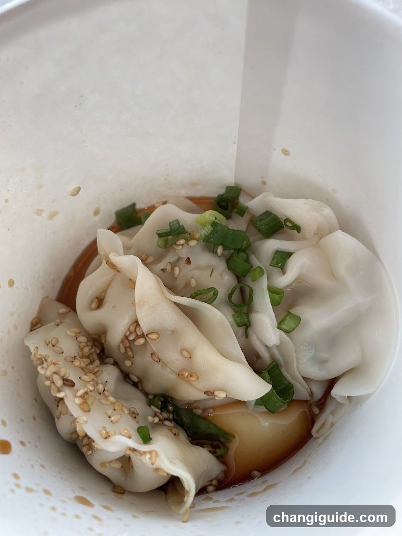Dumplings in a bowl