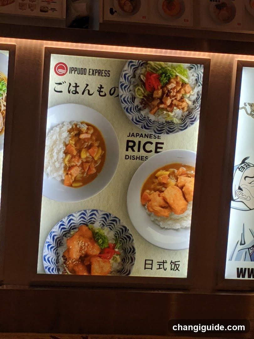 Ippudo Express Menu Display