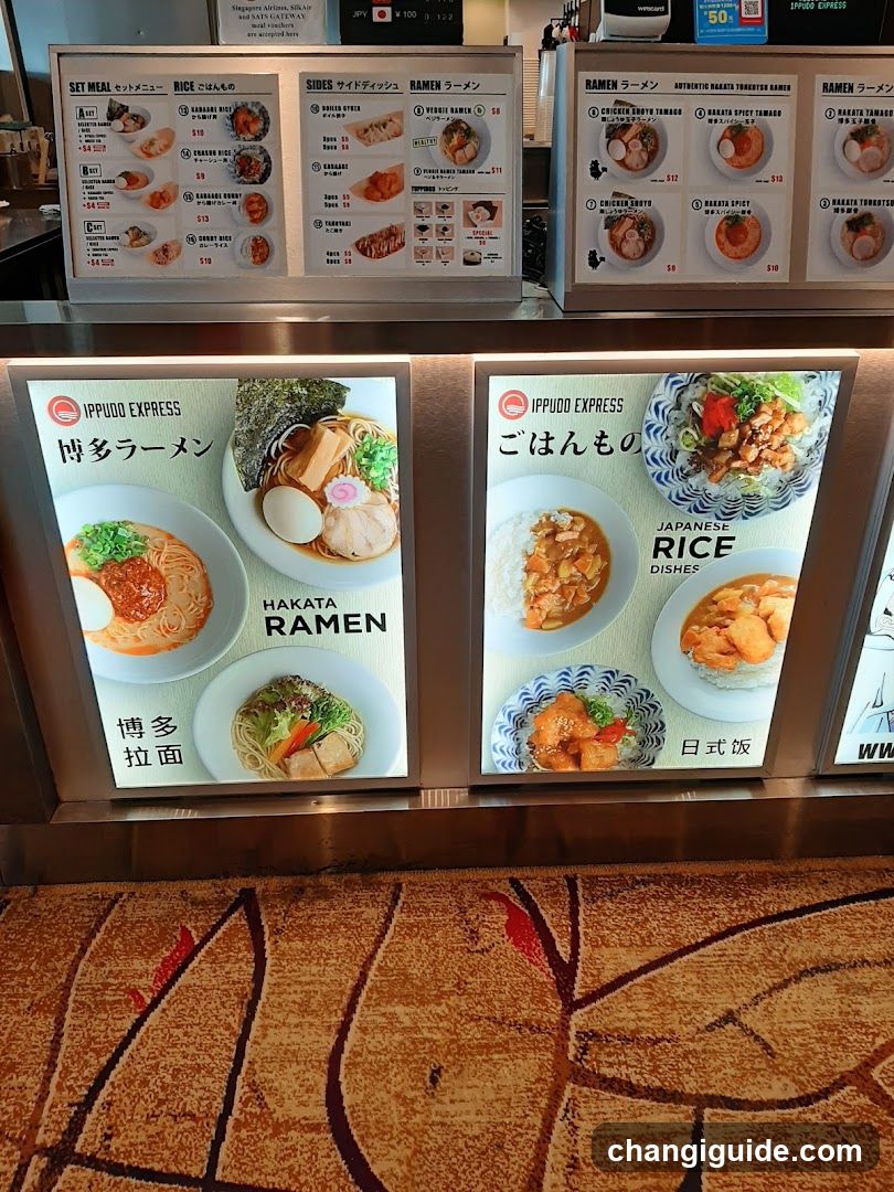 Ippudo Express Menu Display