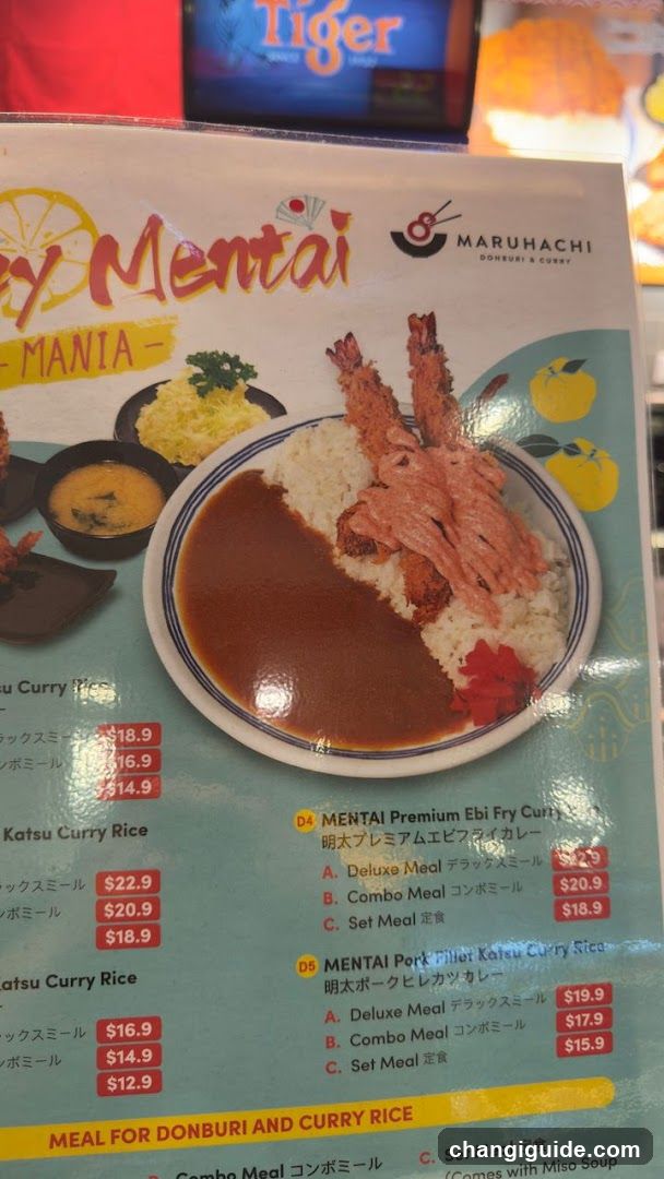 Maruhachi Donburi & Curry Menu