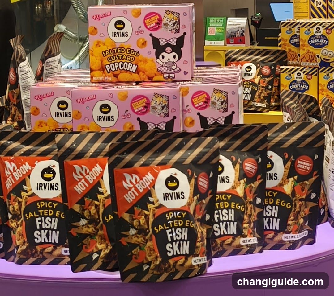 Snack Display with Irvins and Hot Boom Products