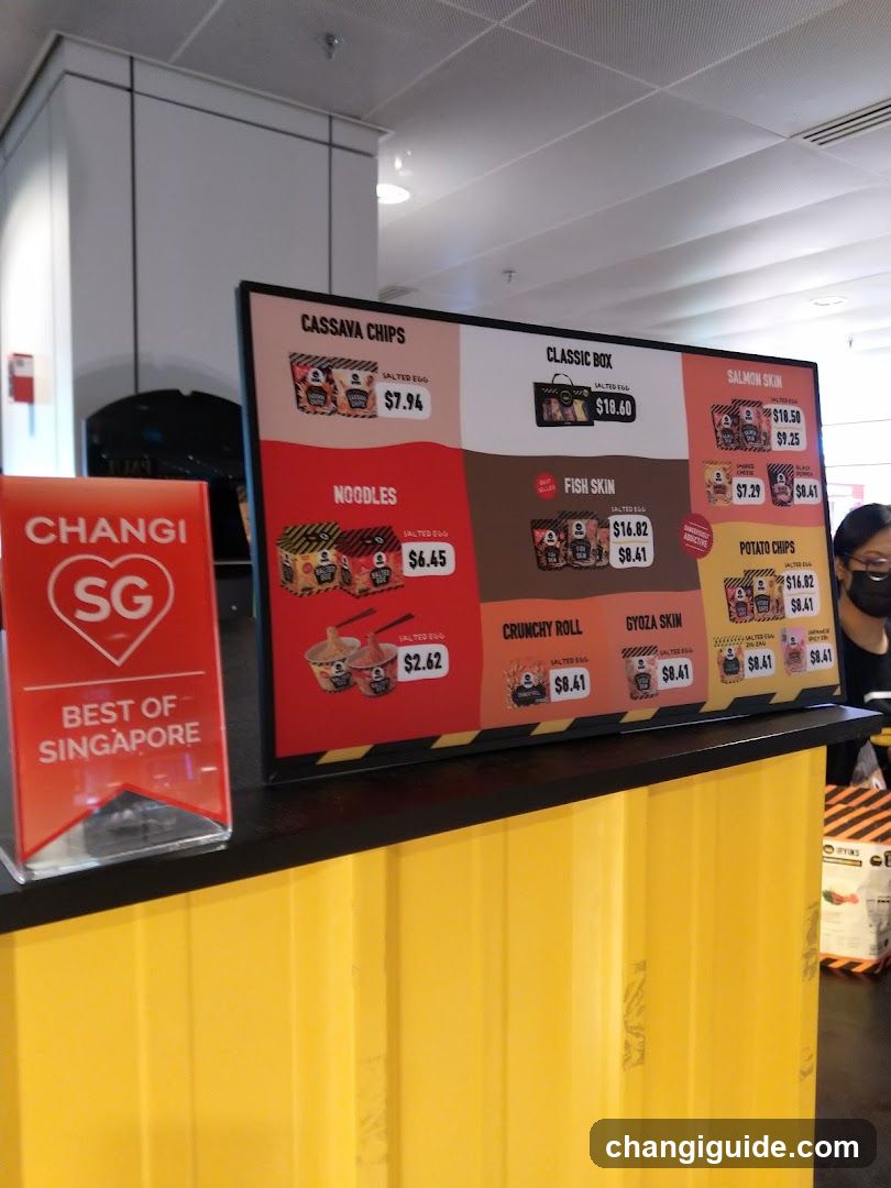 Changi SG Menu Board