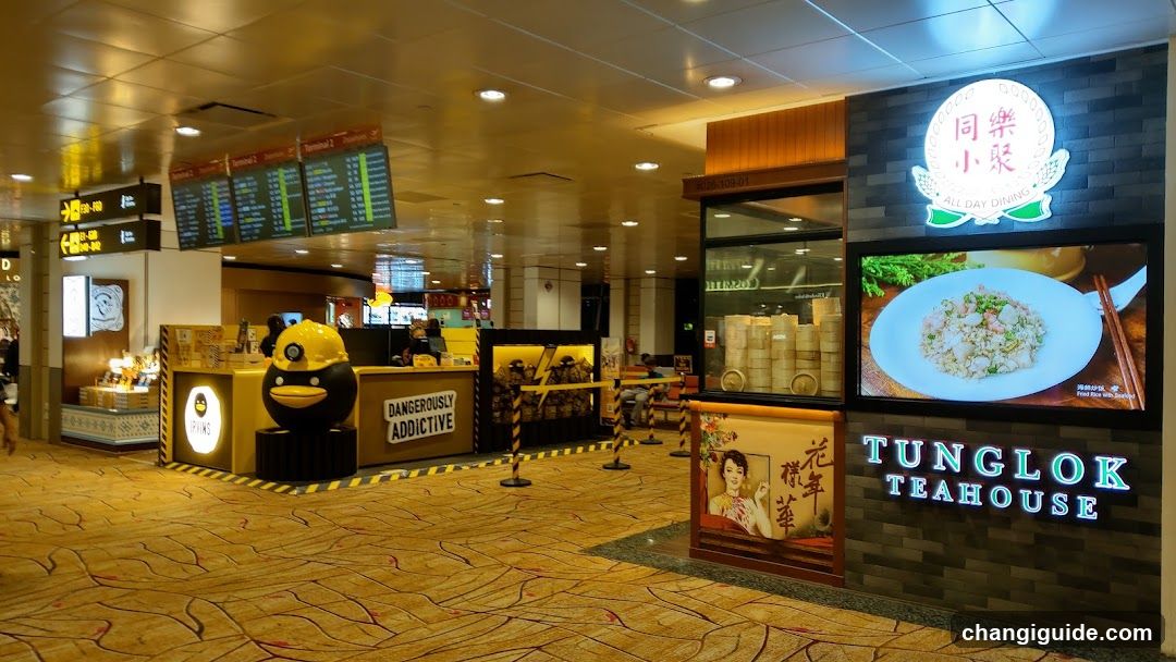 Tung Lok Teahouse and Airport Terminal Interior