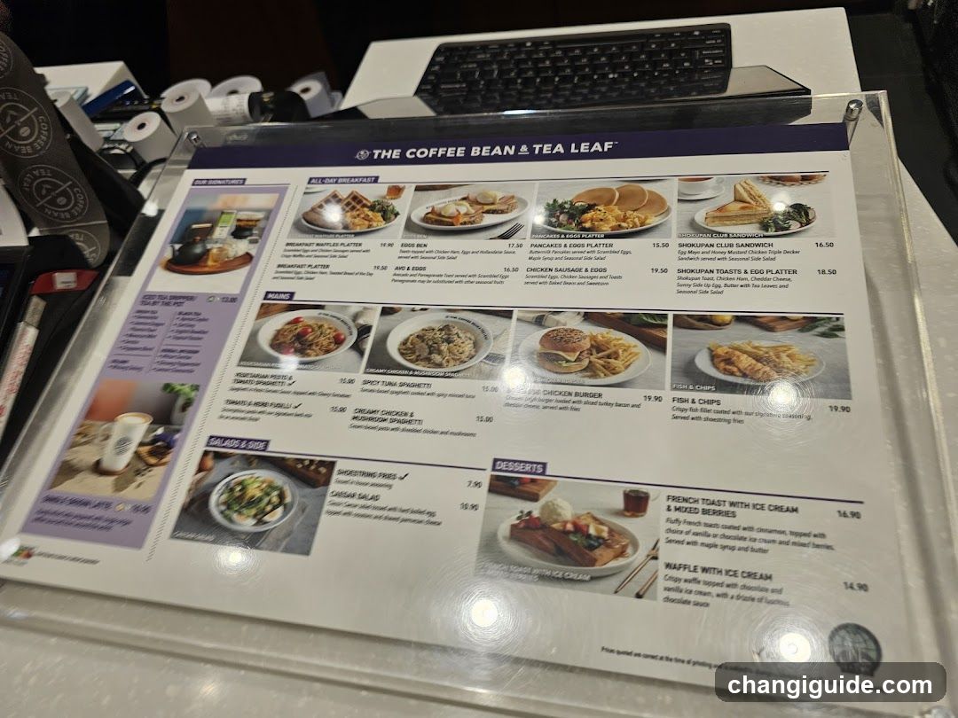 The Coffee Bean & Tea Leaf Menu