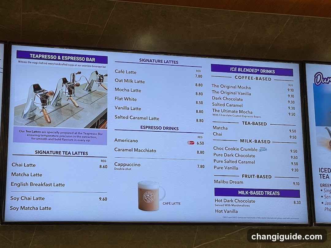 Teapresso & Espresso Bar Menu Board