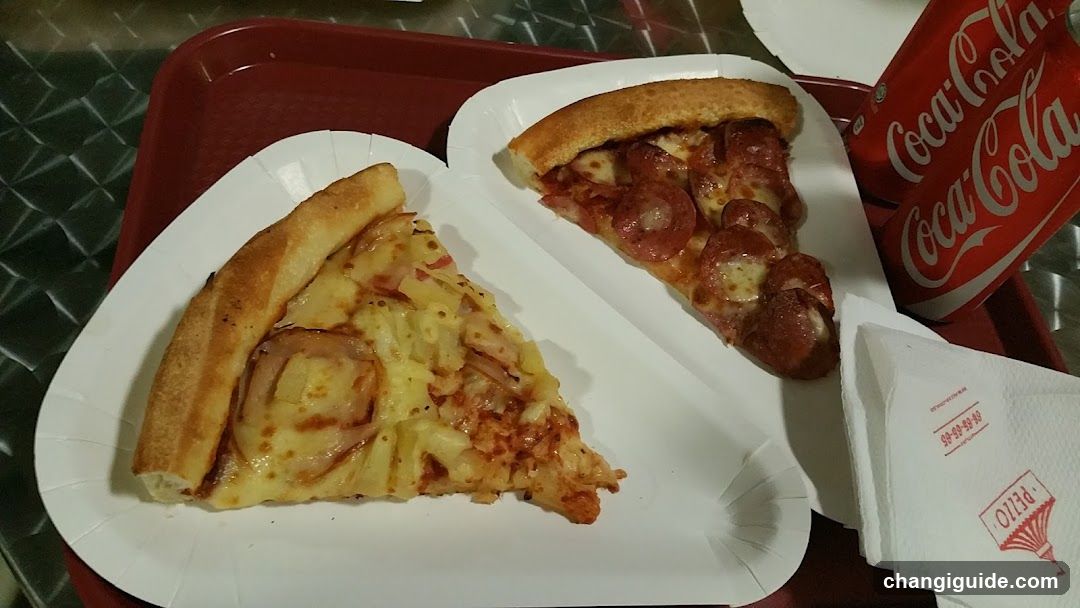 Pizza and Drink on Tray