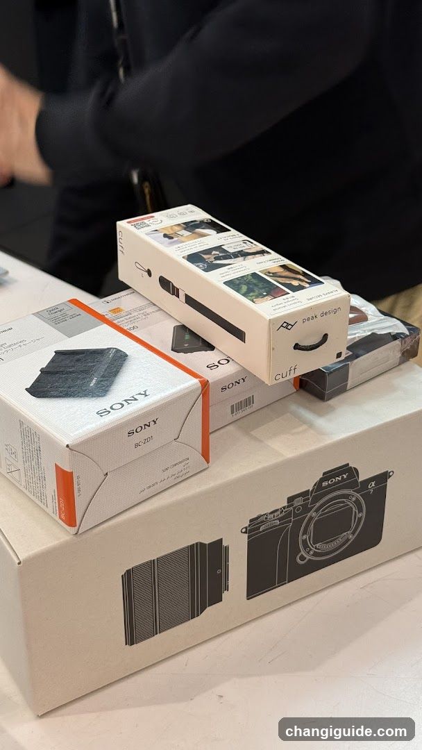 Sony Camera Accessories Display