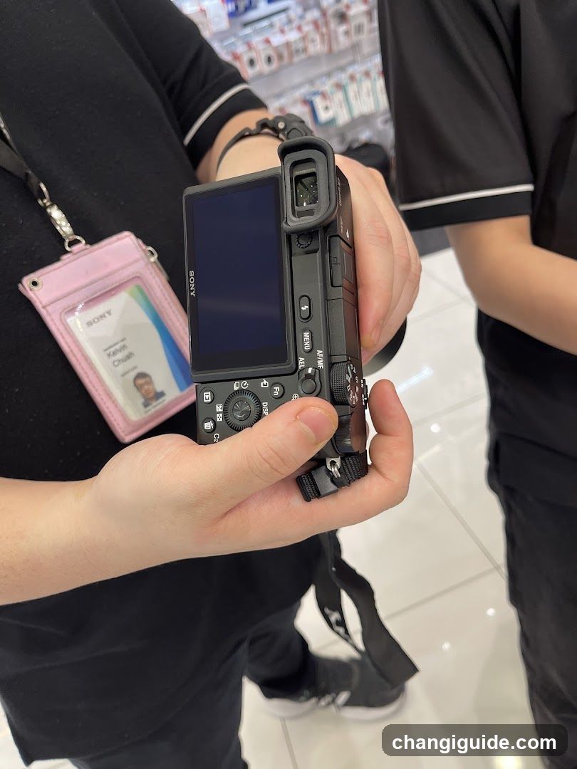 Sony Camera Display in Store