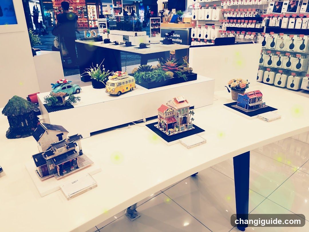 Miniature Model Display in Retail Store