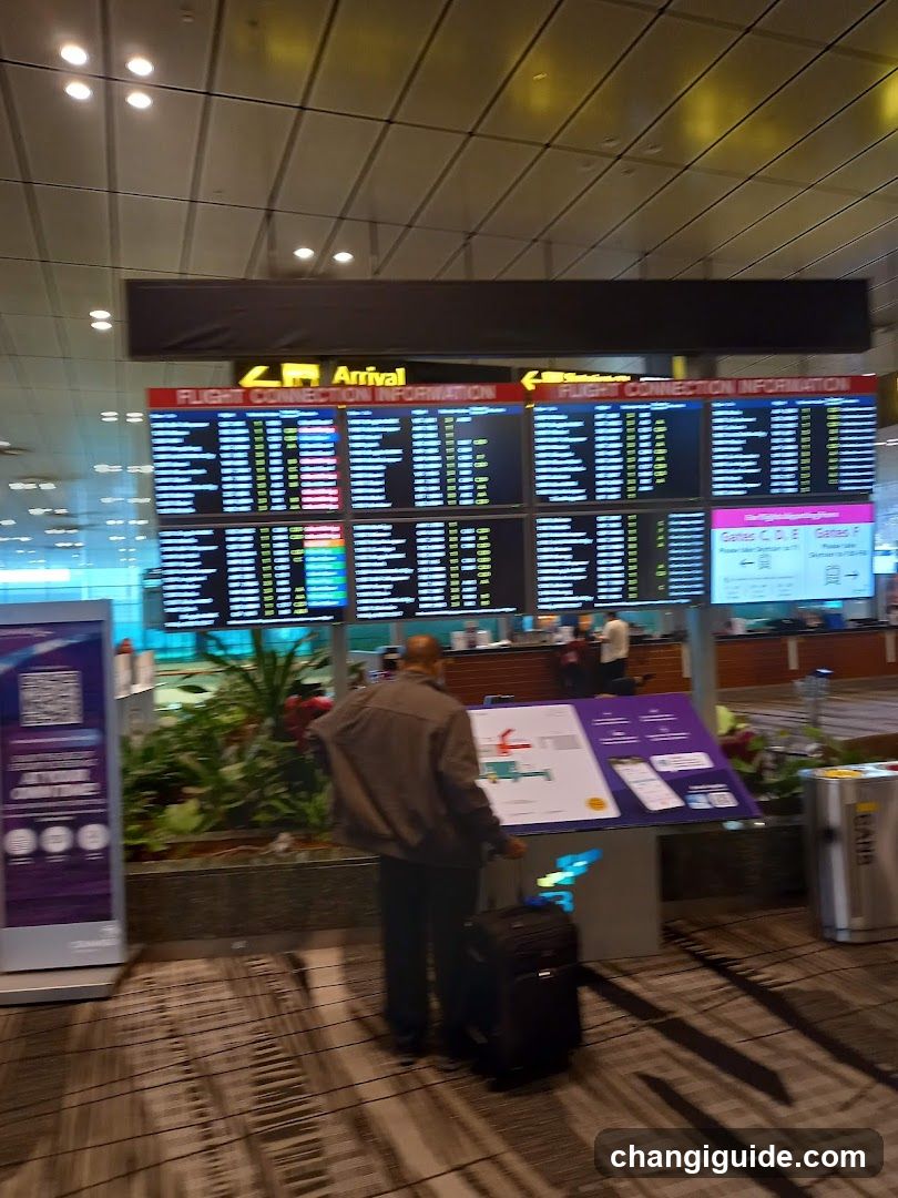 Airport Arrival Board Scene