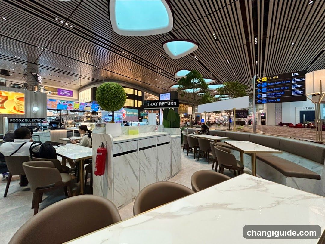 Airport Food Court Interior