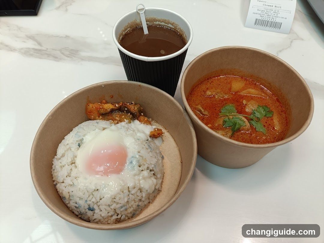 Food on table