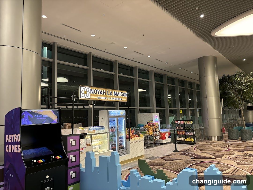 Retro Arcade and Snack Shop Interior