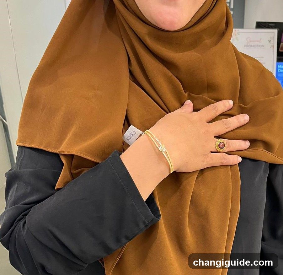 Person in hijab with jewelry