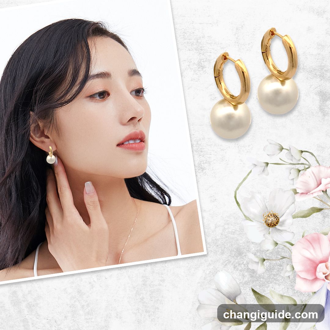 Pearl Hoop Earrings