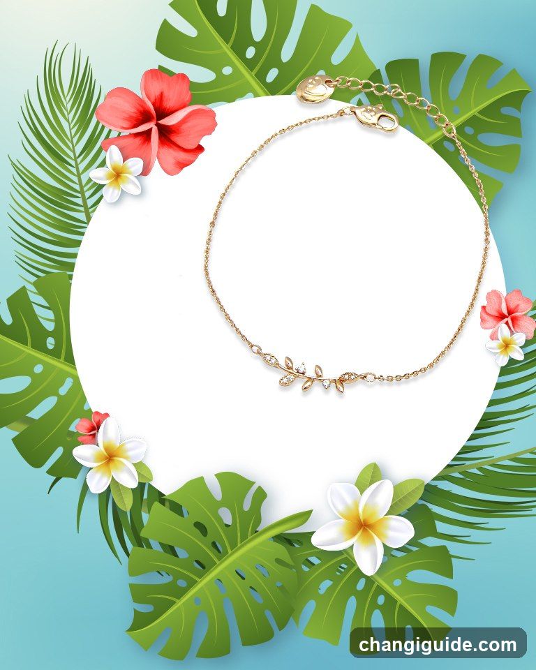 Gold Bracelet with Floral Design