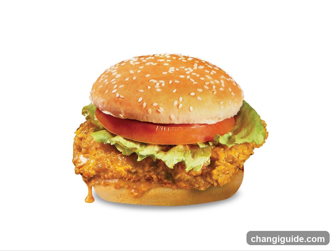 Chicken Burger with Sauce