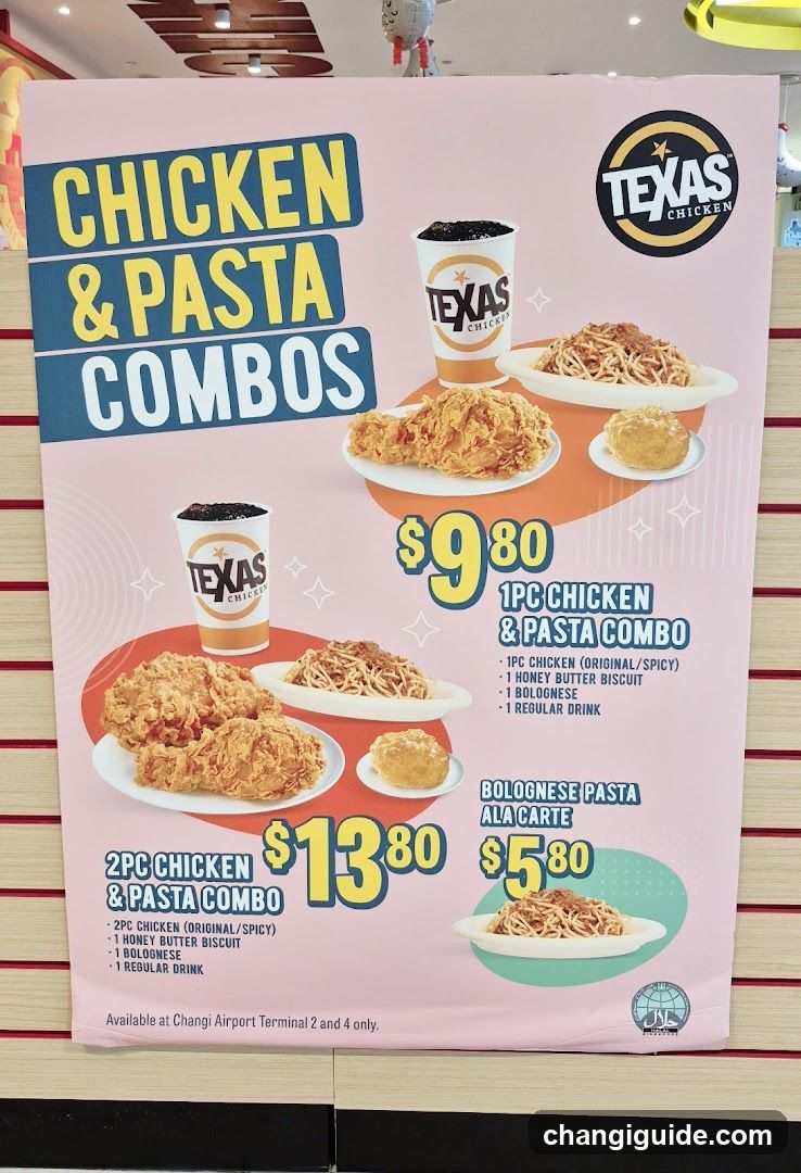 Texas Chicken Combos Menu Board