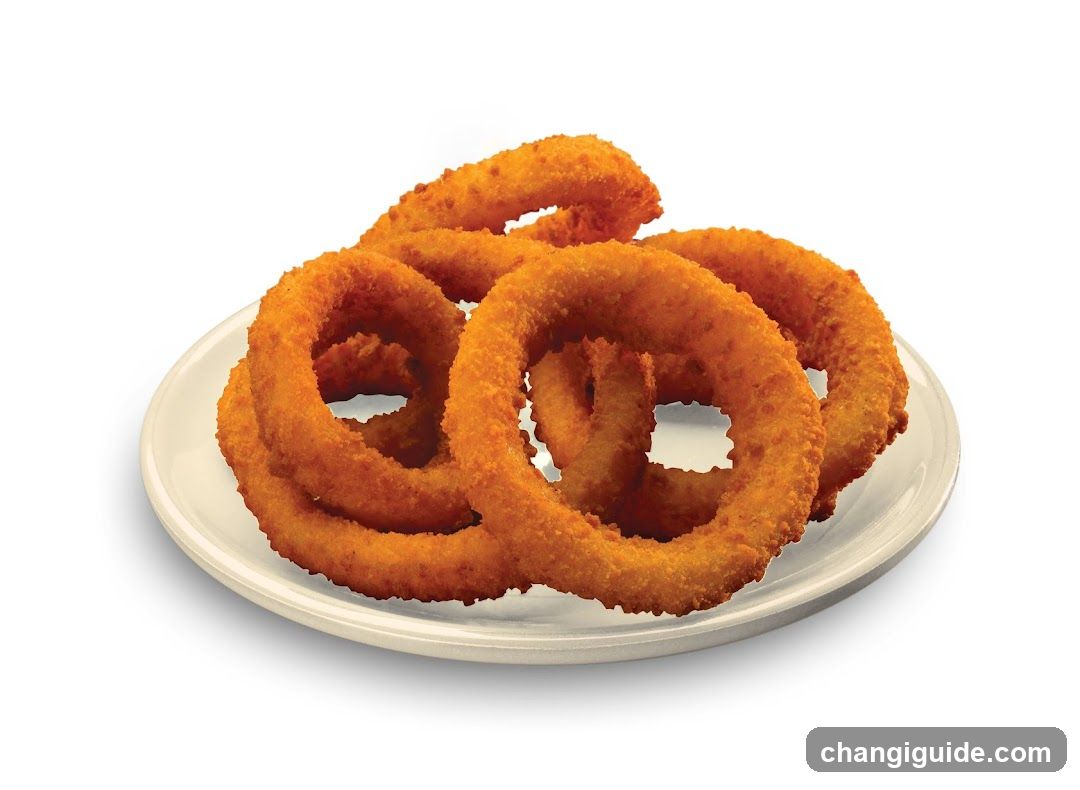 Onion Rings on a Plate