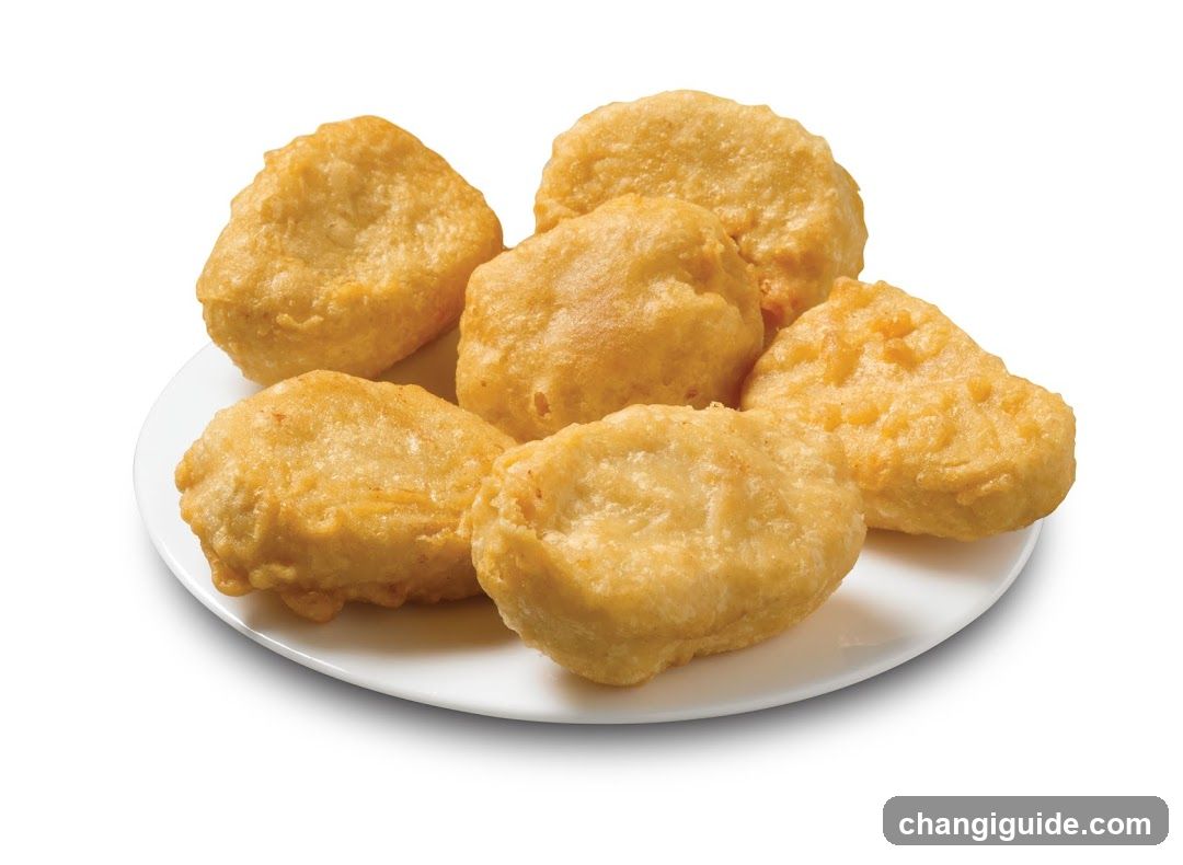 Fried Chicken Nuggets on a Plate