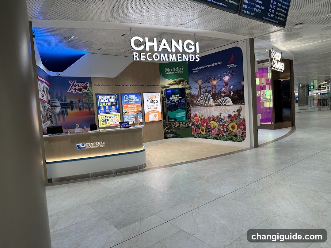 Changi Recommends kiosk
