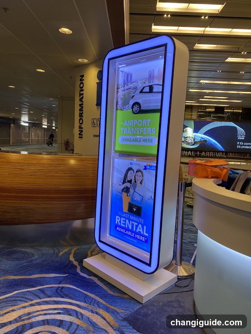 Airport Information Kiosk Display