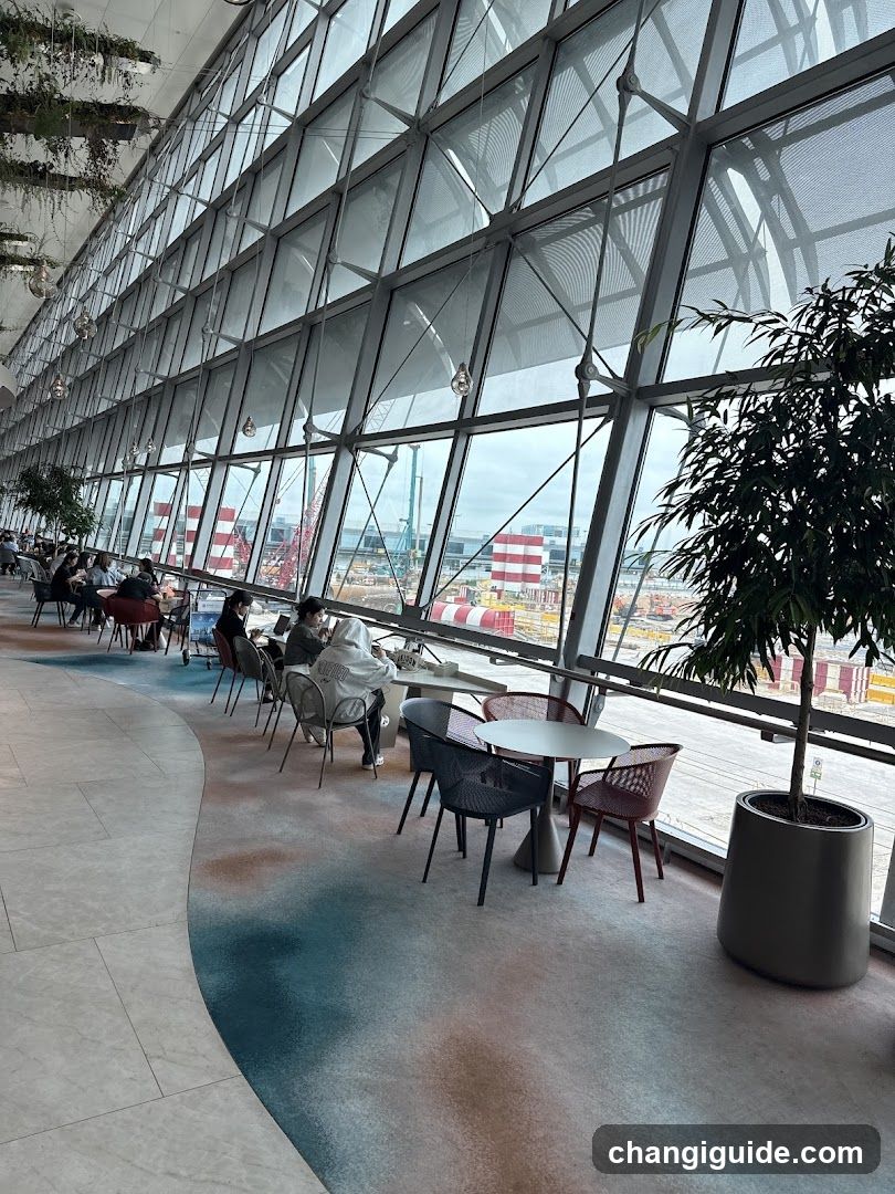 Airport Lounge Interior with View