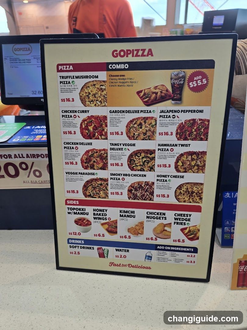 GoPizza Menu Board