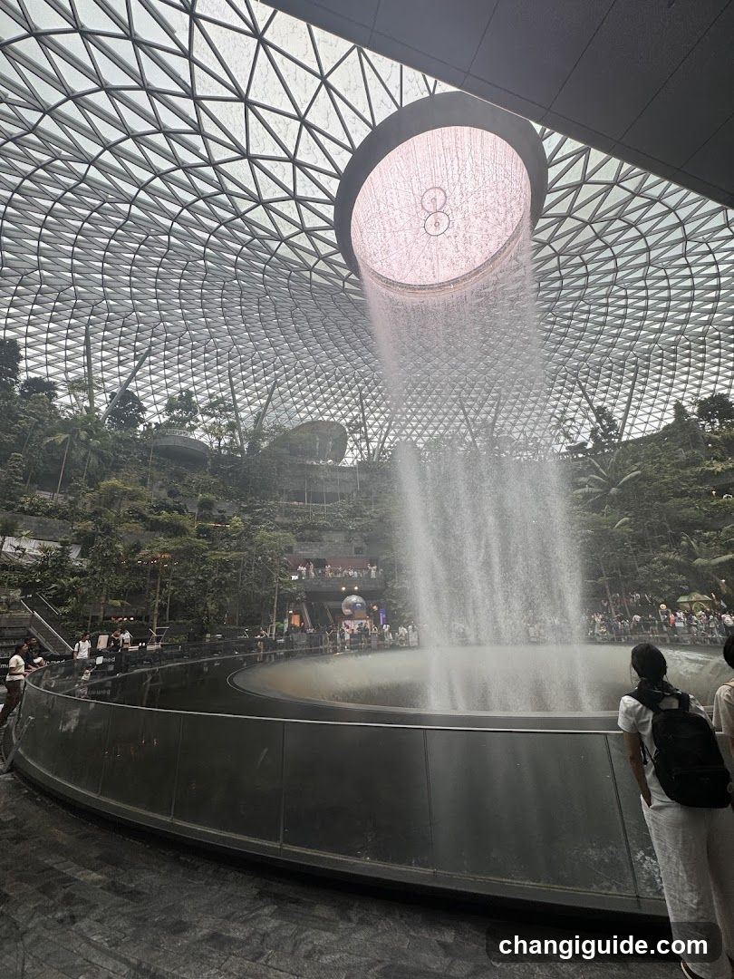 The Cloud Forest at Jewel Changi Airport