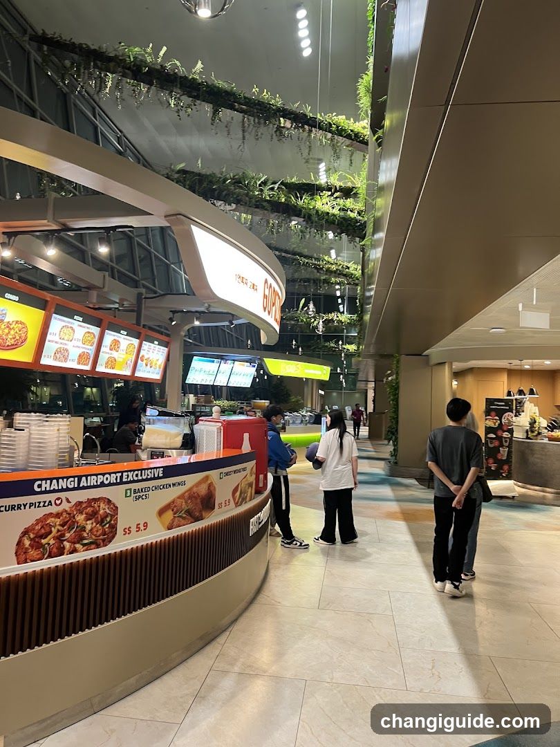 Airport Food Court Interior