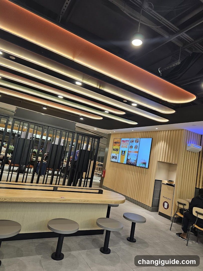 Modern Food Court Interior