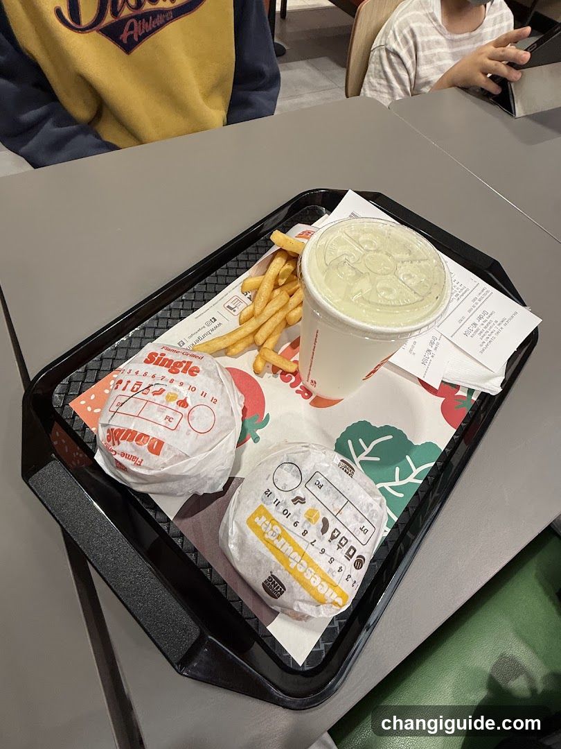 Fast Food Meal Tray