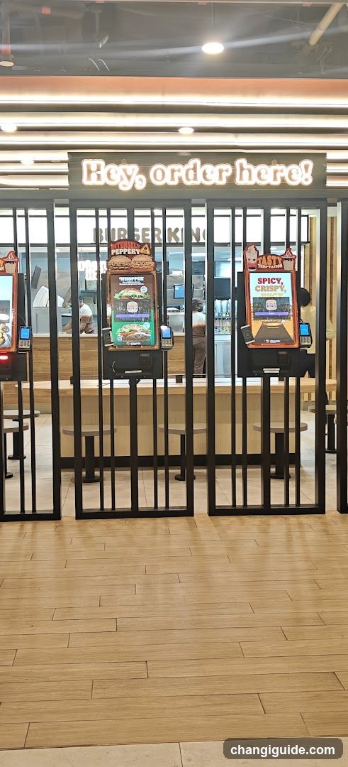 Burger King Ordering Kiosk Area