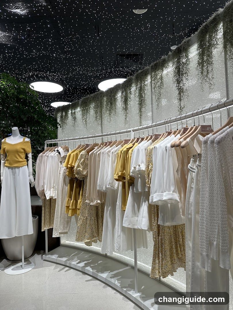 Clothing Store Interior Display