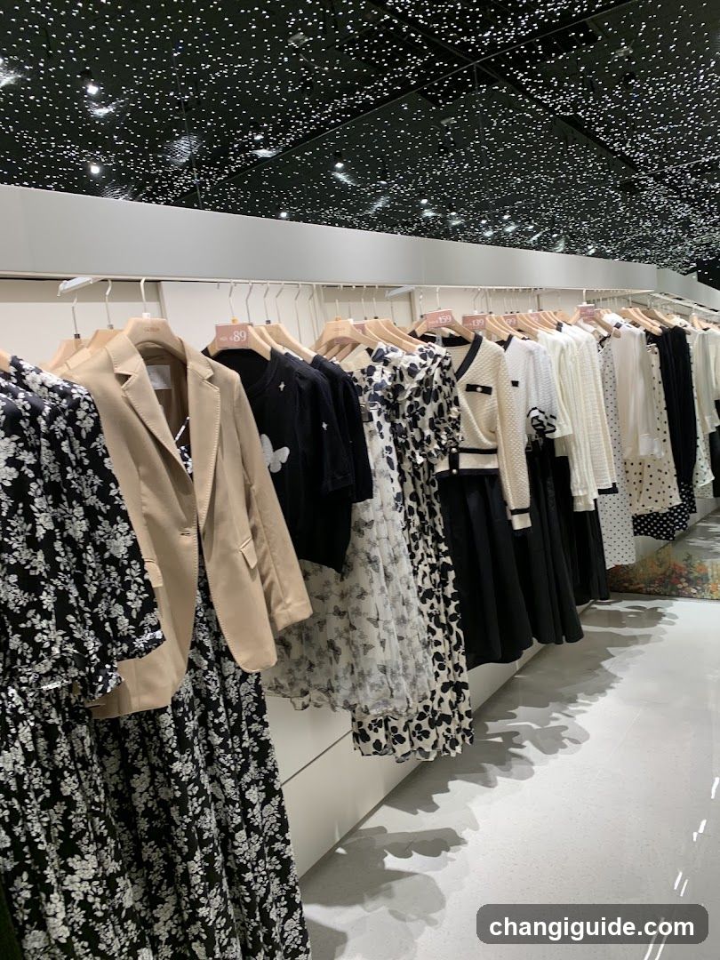 Clothing Store Interior Display
