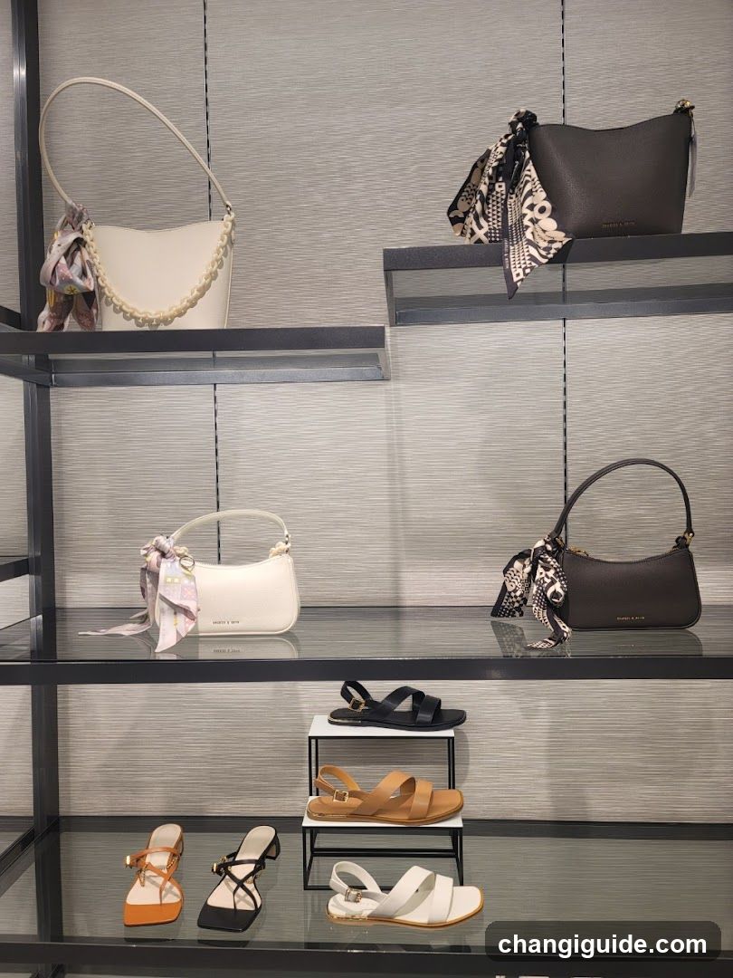 Handbag and Sandal Display