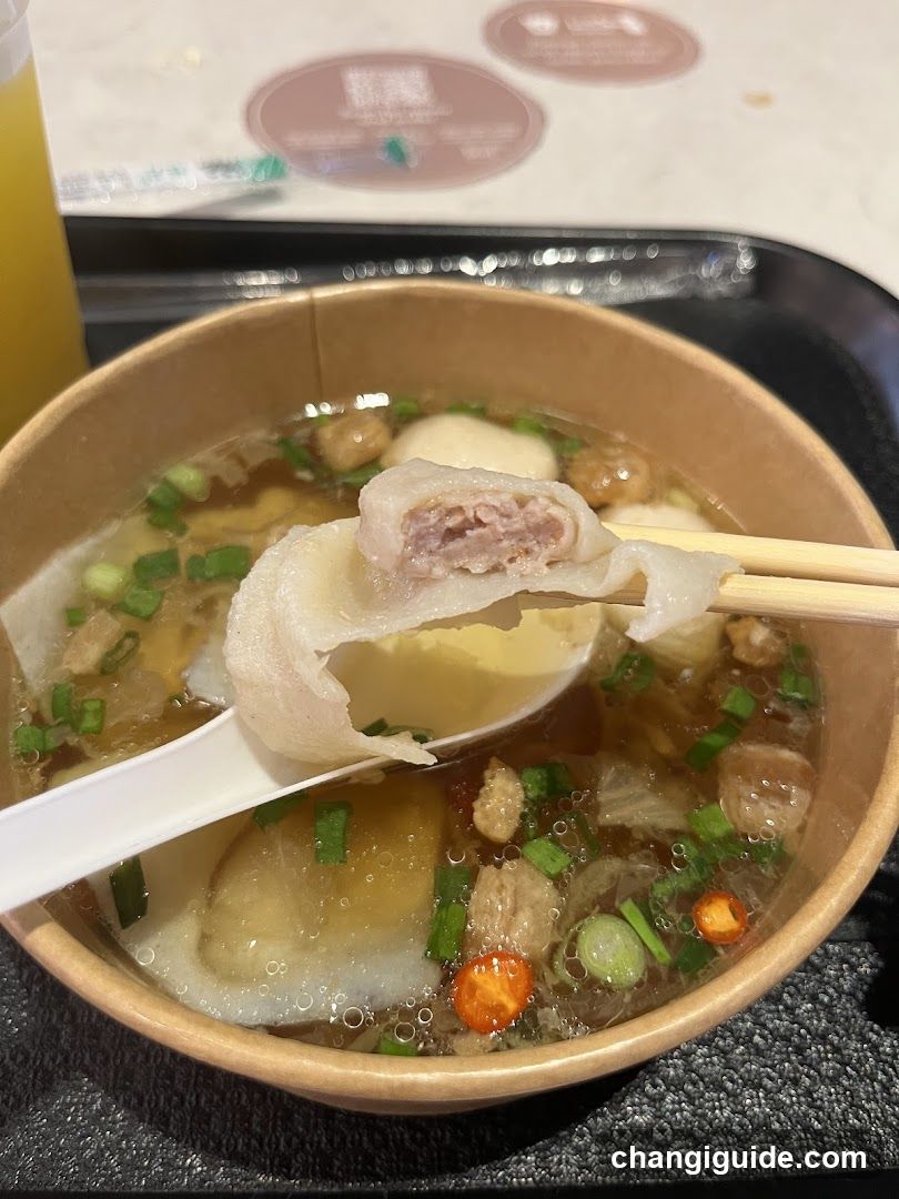 Bowl of Soup with Dumpling