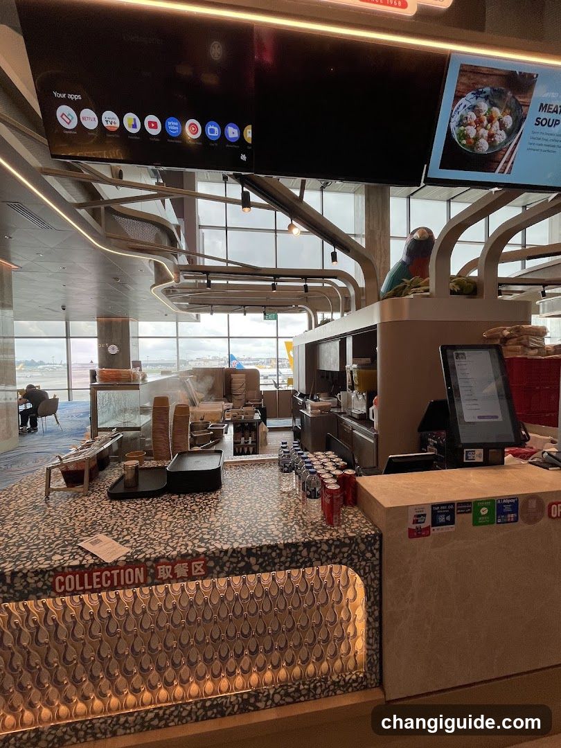 Airport Lounge Food Counter
