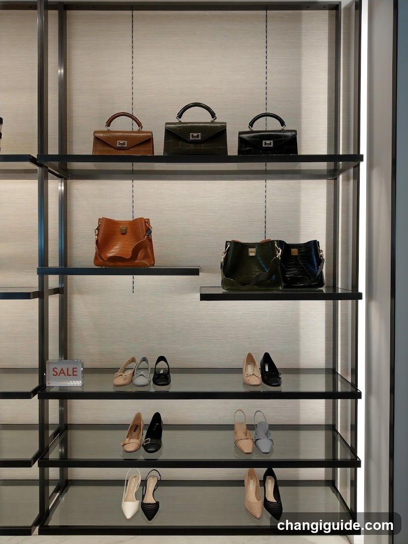 Shoe and Handbag Display Shelf