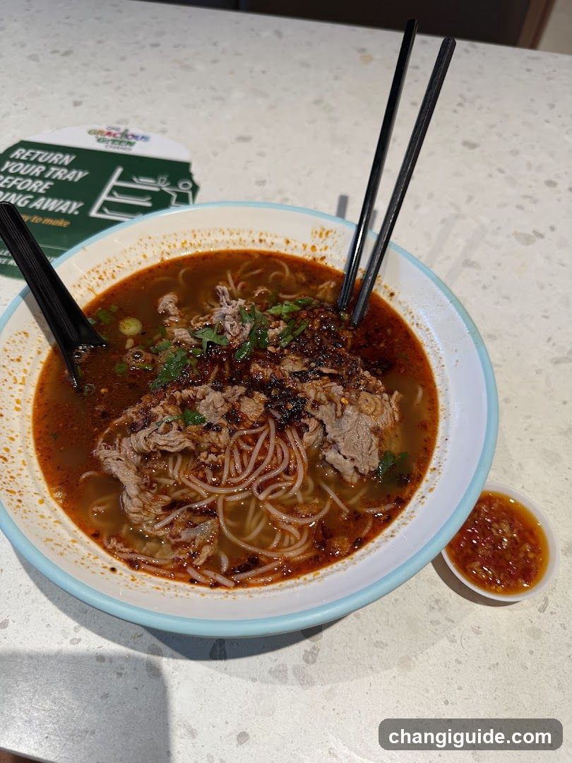Bowl of Noodles with Chopsticks