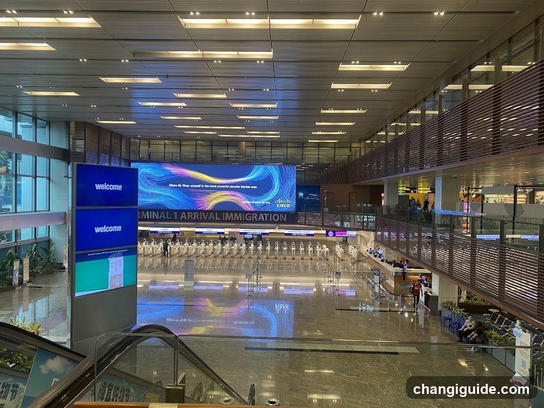 Terminal 1 Arrival Immigration Area