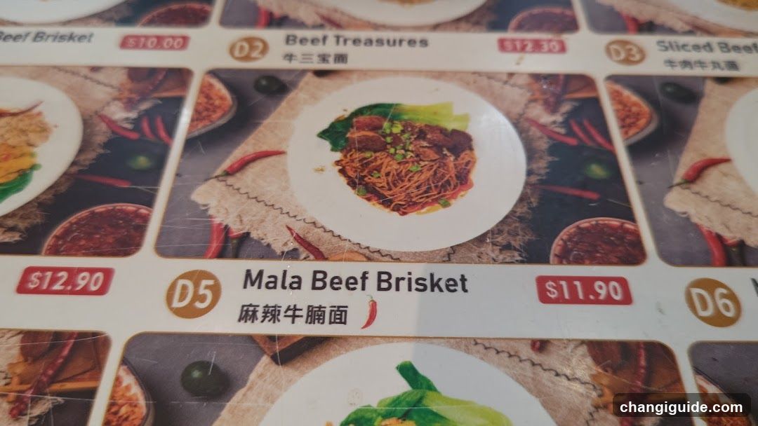 Mala Beef Brisket Menu Page