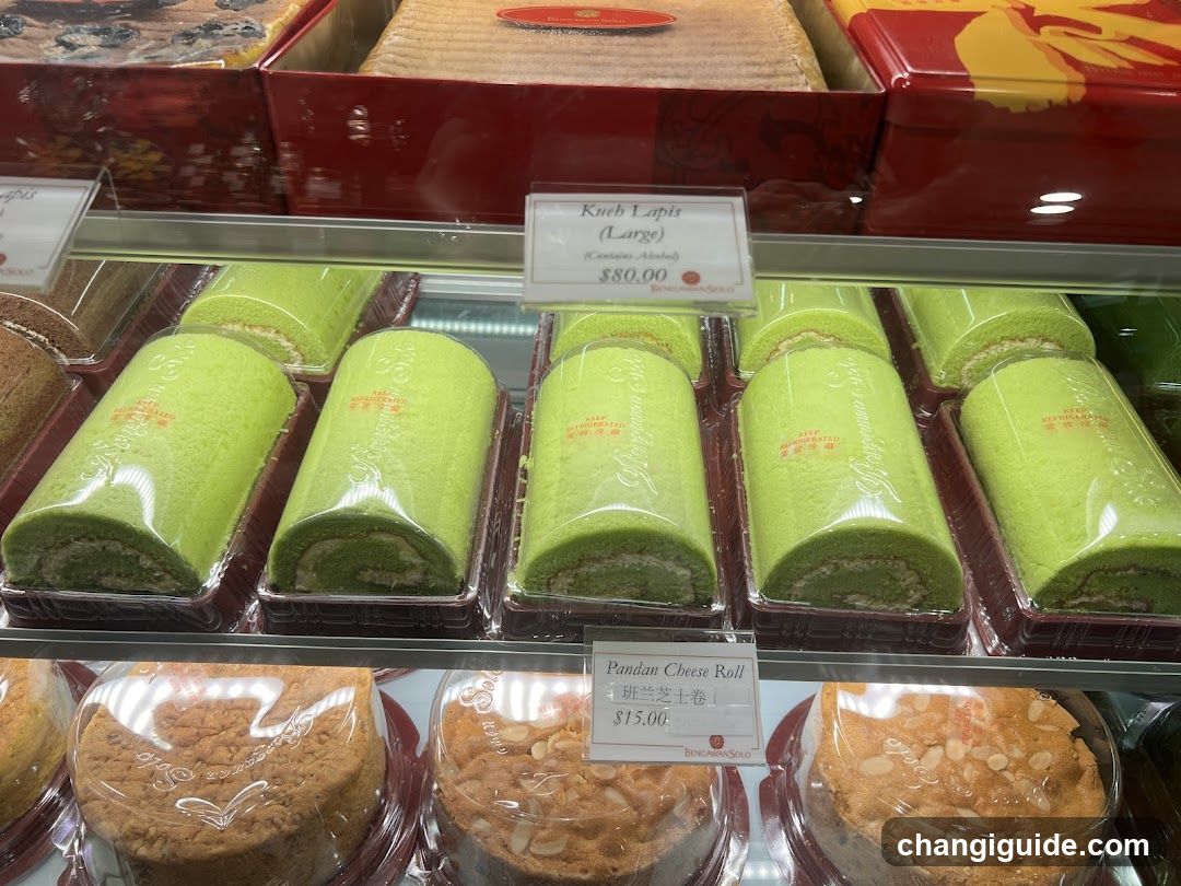 Pandan Cake Display