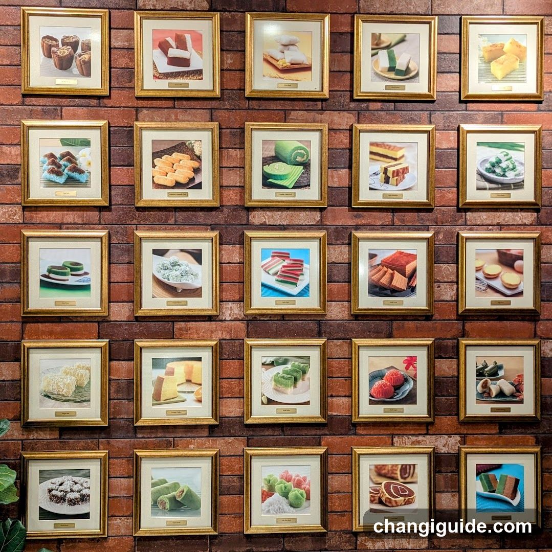 Wall of Framed Dessert Photos
