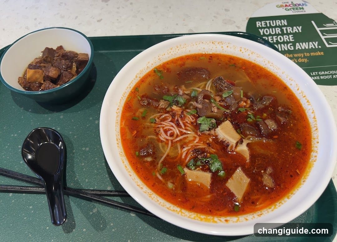 Spicy Noodle Bowl with Side Dish