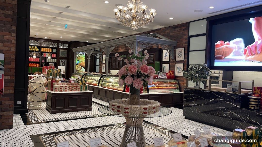 Interior of a bakery or confectionery shop