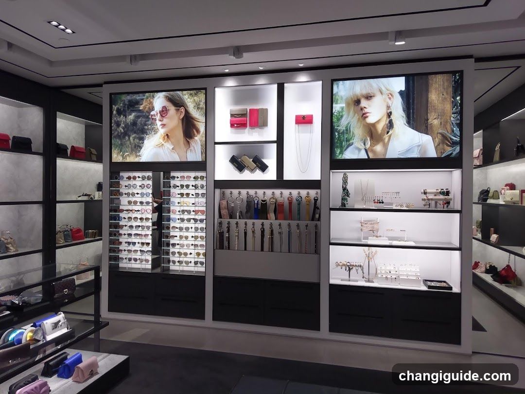 Luxury Accessories Display Wall