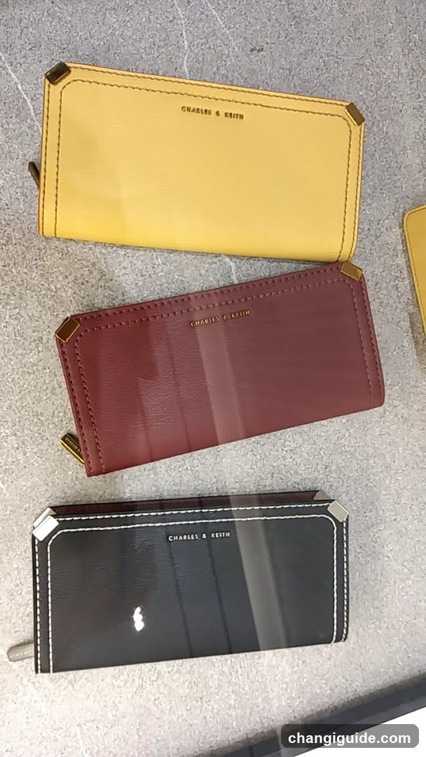 Charles & Keith Wallets Display