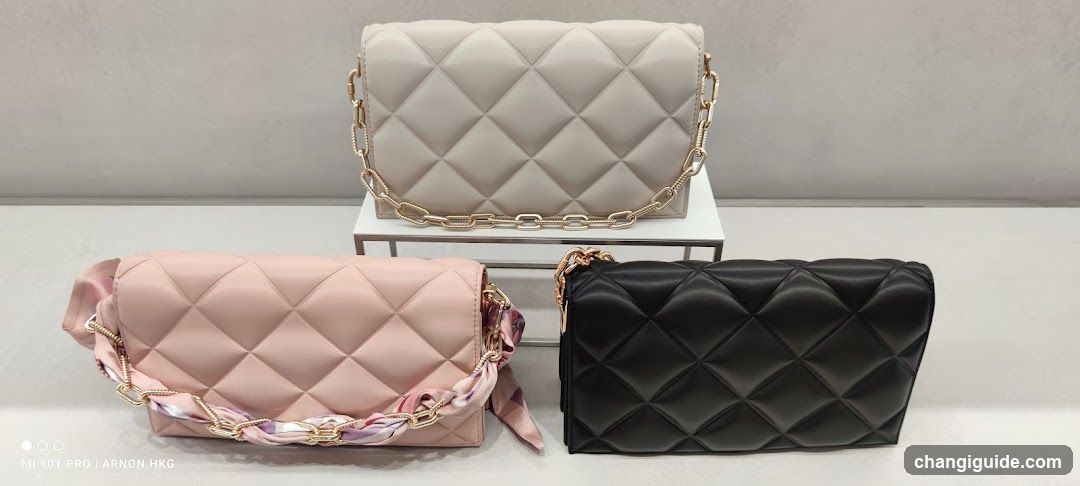Quilted Handbags Display
